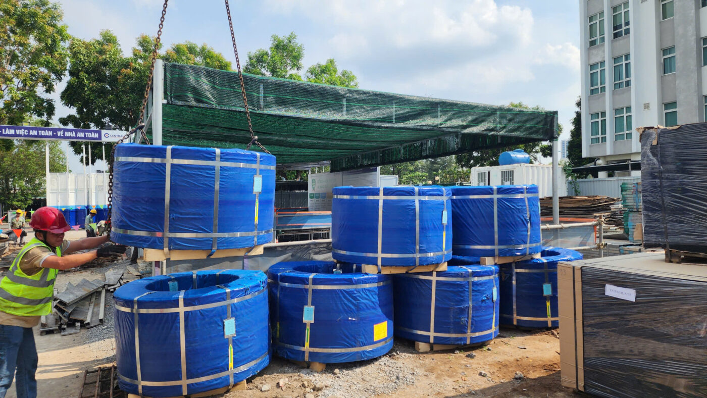 Công tác chuẩn bị thi công cáp dự ứng lực