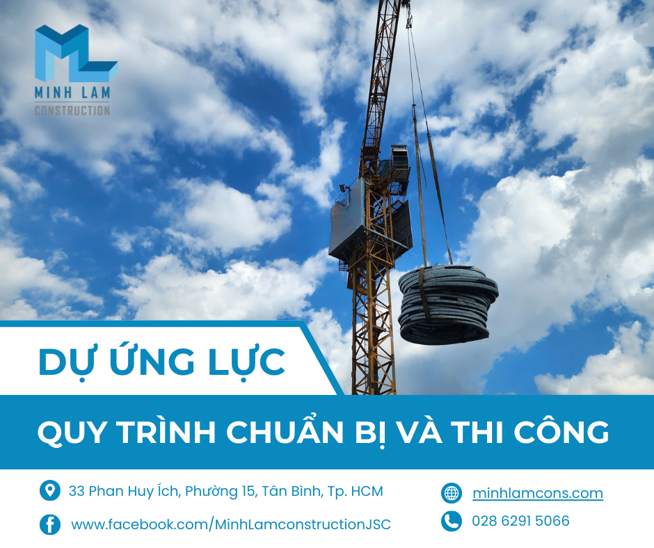 Quy trình chuẩn bị và thi công cáp dự ứng lực