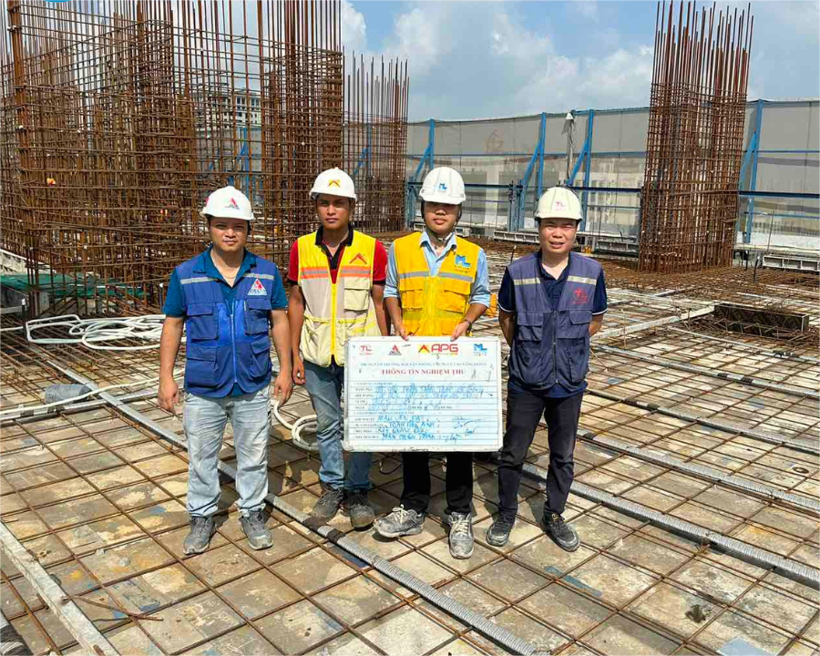 Nghiệm thu thép sàn dự án Grand Sunlake