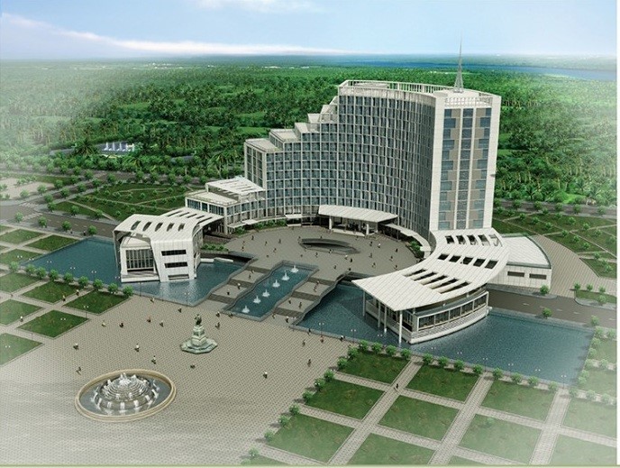 Khối nhà làm việc khu hành chính tỉnh Vĩnh Long