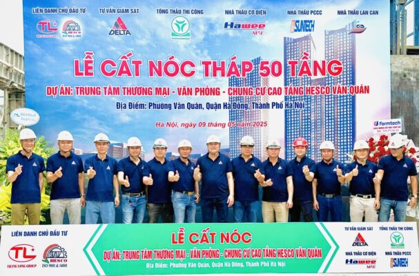 Lễ cất nóc tháp 50 tầng dự án Grand Sunlake