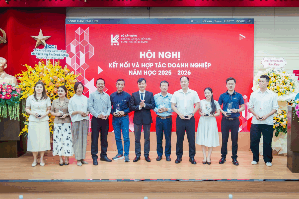Hội nghị Kết nối và Hợp tác doanh nghiệp Đại học Kiến trúc 2025-2026