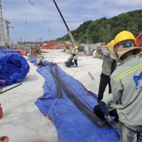 thi công cáp dự ứng lực