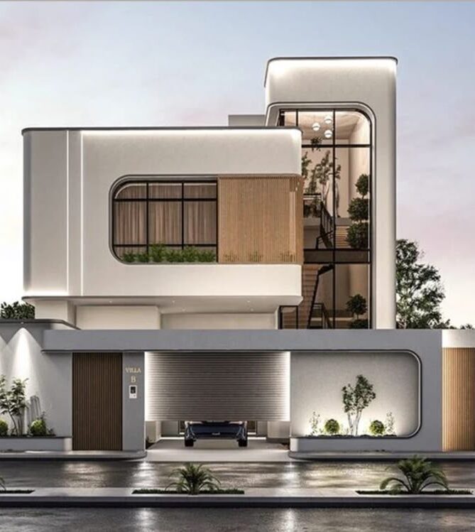 Thiết kế nhà phố phong cách tân hiện đại