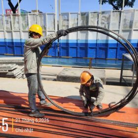 Thi công cáp dự ứng lực