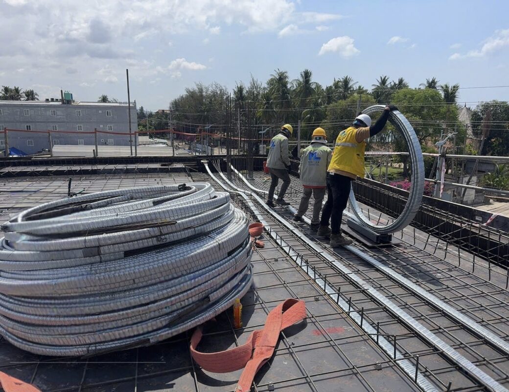thi công cáp dự ứng lực