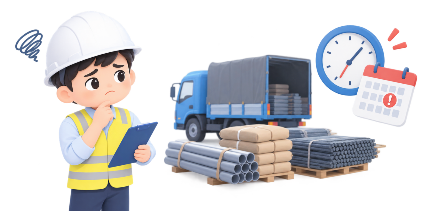 Chậm cung ứng vật tư