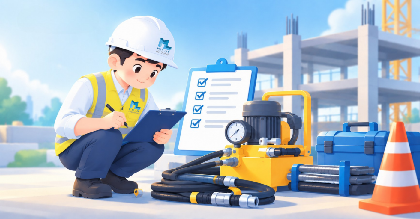 Kiểm tra thiết bị trước khi thi công
